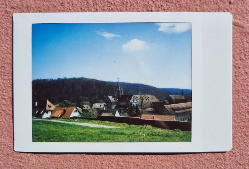 instax kloster bebenhausen 2023-4-21 Spazieren und Gassi am Kloster Bebenhausen