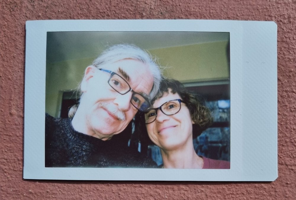 instax wir 2023-4-14-1 Wieder zurück und knapp acht Kilometerr von Böblingen nach Holzgerlingen Gassi gewesen