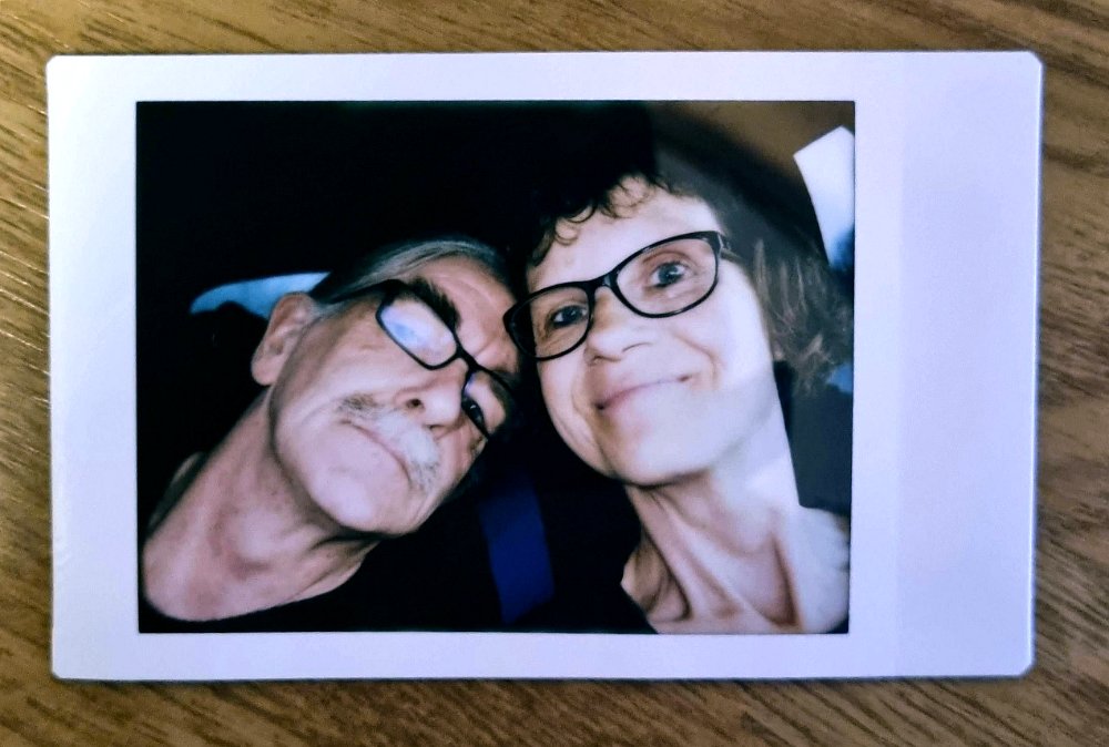 instax-wir-auto-2023-03-26 Unterwegs im Auto nach Tübingen